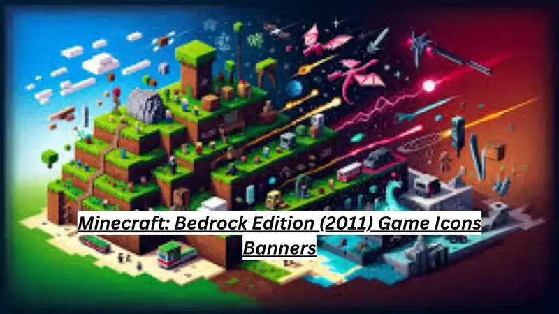 minecraft bedrock edition (2011) game icons banners