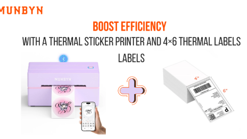 Boost Efficiency with a Thermal Sticker Printer and 4×6 Thermal Labels